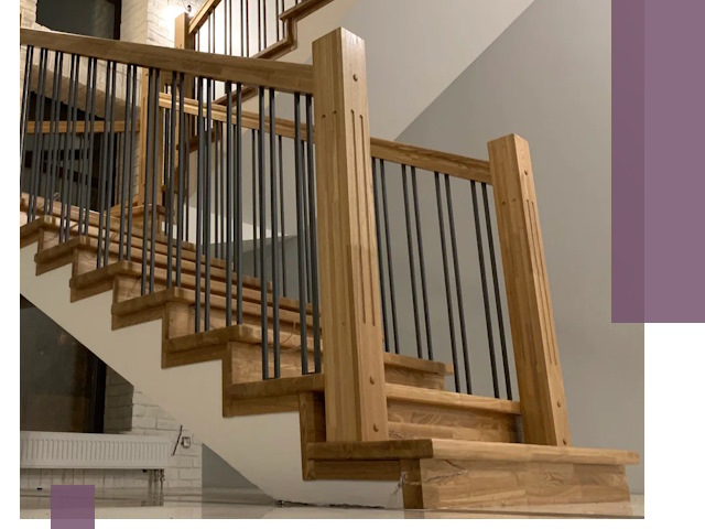 Реставрация деревянных и металлических лестниц в Ачинске