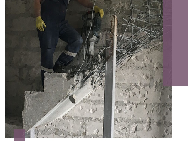 Демонтаж металлических и бетонных лестниц в Ачинске