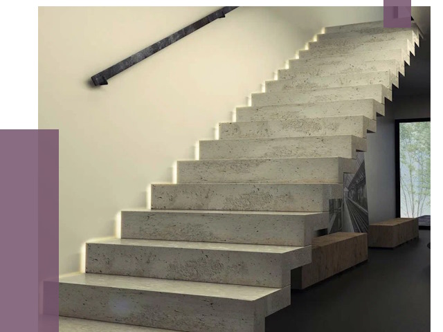 Облицовка бетонных лестниц в Ачинске от 4559 руб/м2 