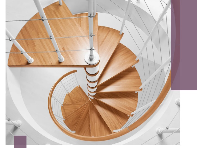 Изготовление винтовых лестниц под ключ в Ачинске