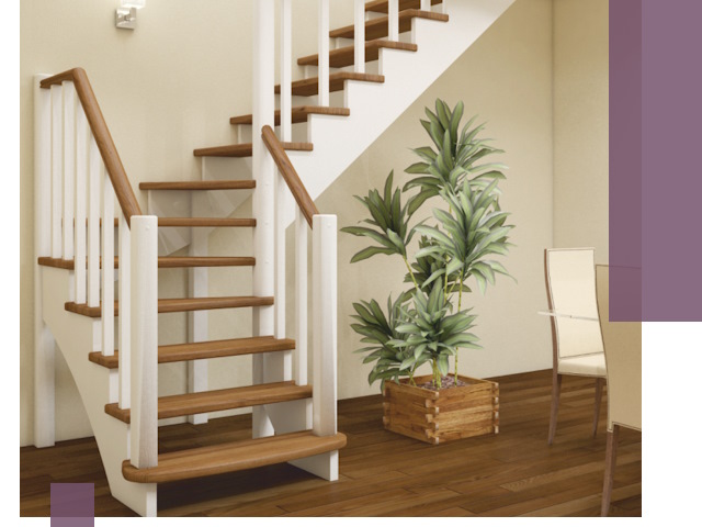 Г-образные лестницы под ключ в Ачинске — изготовление и монтаж