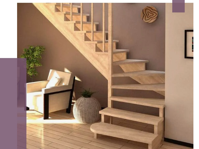 Изготовление Г-образных лестниц в Ачинске от 18741 руб. 