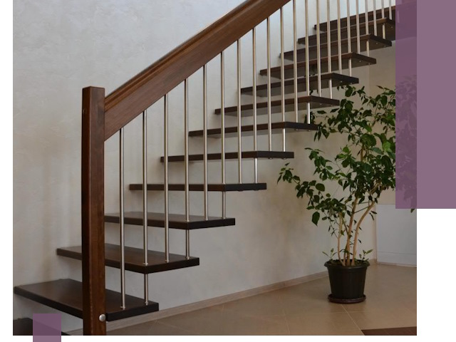 Лестницы на больцах под ключ в Ачинске – изготовление и монтаж