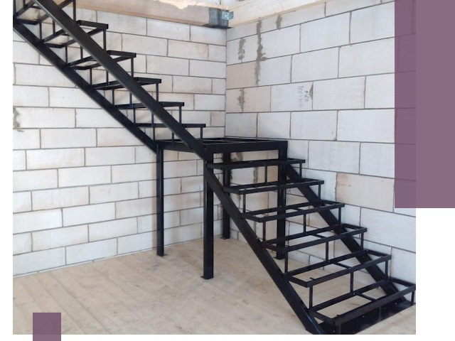 Лестницы на металлокаркасе под ключ в Ачинске — изготовление и монтаж