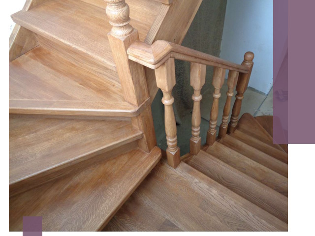 Дубовые лестницы под ключ в Ачинске: изготовление и монтаж