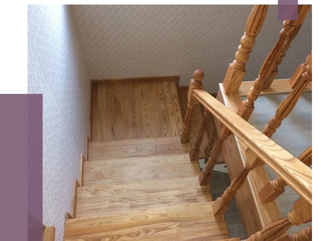 Сосновые лестницы в Ачинске под ключ от 8003 руб.  | ПРОЛЁТ-Чнс