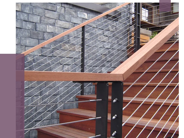 Тросовые перила под ключ в Ачинске от 7699 руб. 