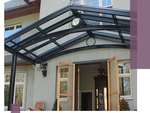 Изготовление и монтаж навесов и козырьков в Ачинске