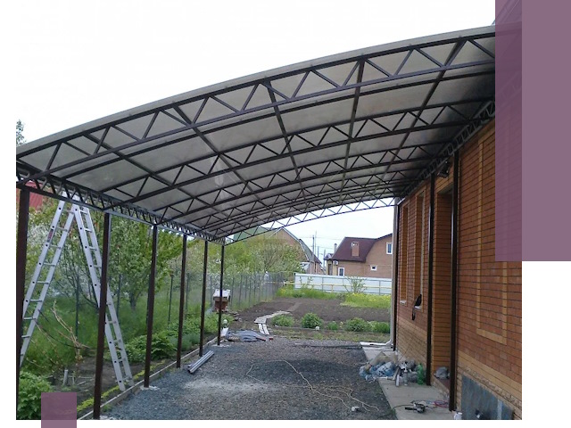 Профессиональный монтаж навесов под ключ в Ачинске