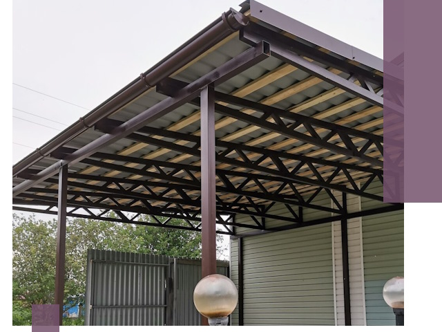 Навесы под ключ в Ачинске: изготовление, монтаж и гарантия