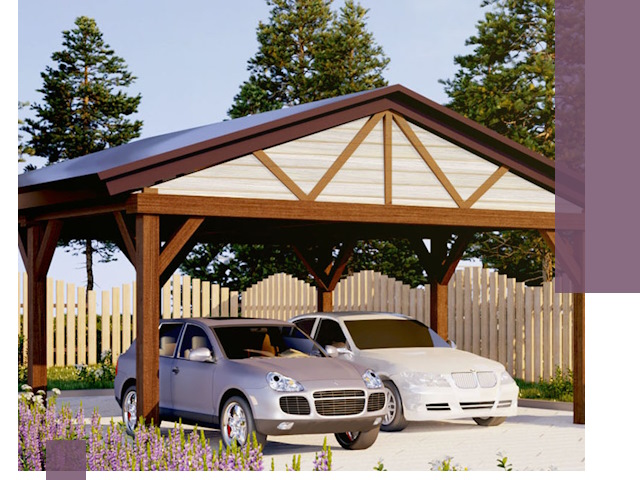 Навесы для автомобиля в Ачинске — изготовление и монтаж