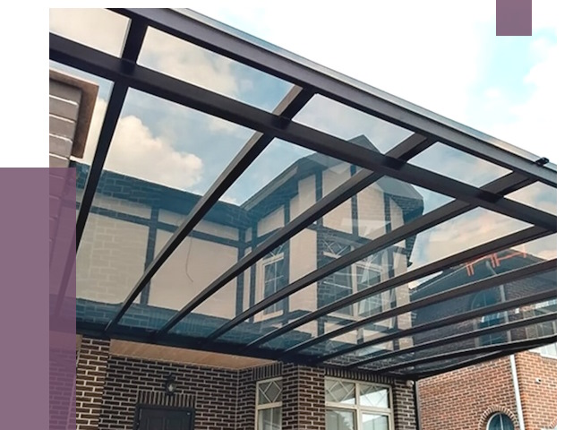 Навесы из поликарбоната в Ачинске от 8529 руб. под ключ — ПРОЛЁТ-Чнс