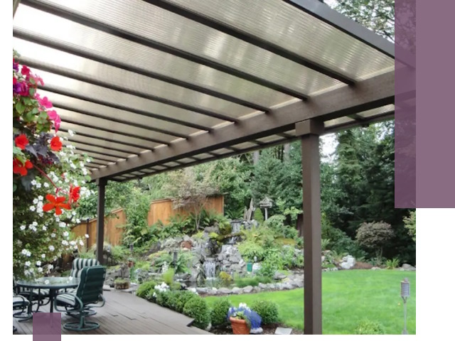 Навесы из поликарбоната под ключ в Ачинске быстро и надёжно