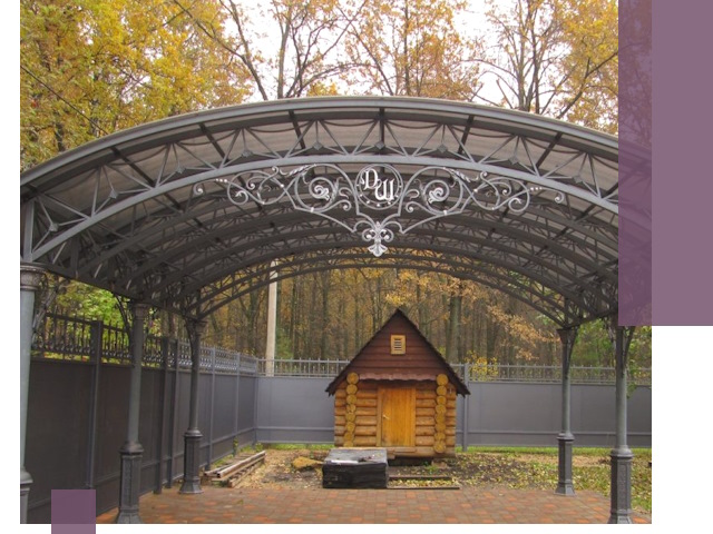 Кованые навесы премиум-класса под заказ в Ачинске