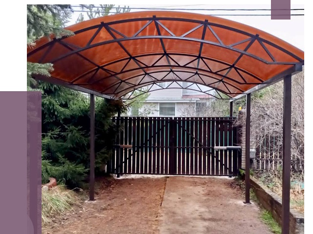 Арочные навесы в Ачинске от 12612 руб. — изготовление и монтаж | ПРОЛЁТ-Чнс