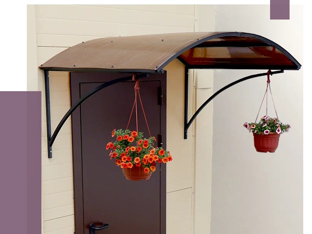 Козырьки над входом в Ачинске от 14689 руб.  | ПРОЛЁТ-Чнс