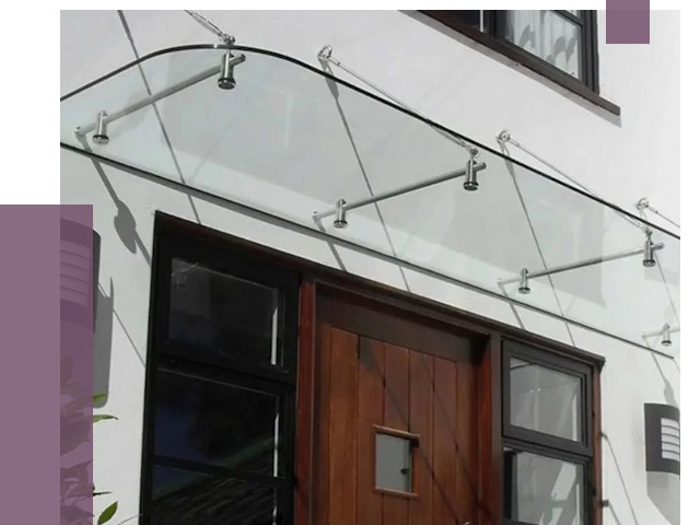 Стеклянные козырьки в Ачинске от 18741 руб. | ПРОЛЁТ-Чнс