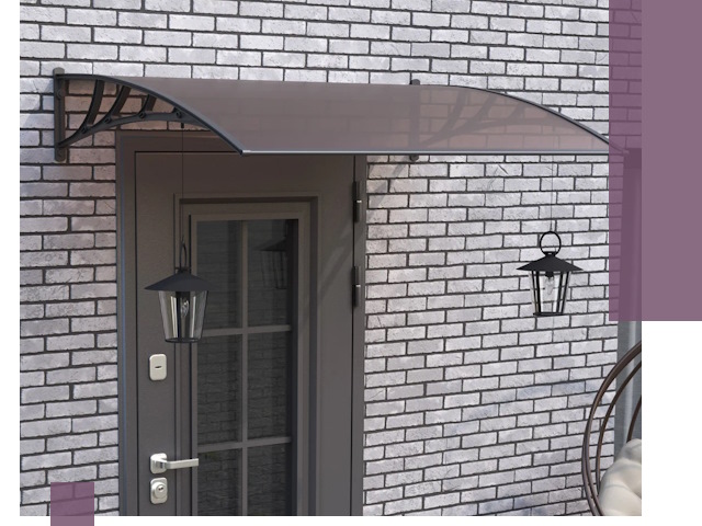 Недорогие козырьки и навесы под ключ в Ачинске