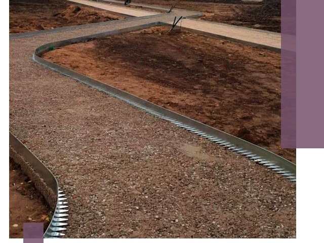 Металлические бордюры под ключ в Ачинске — изготовление и монтаж