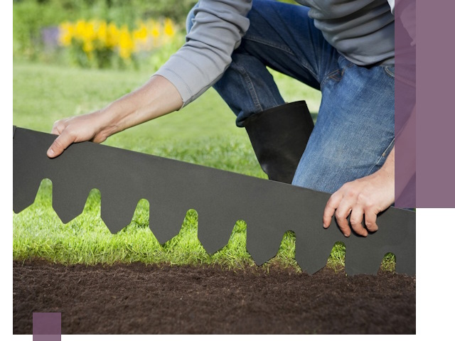 Металлические бордюры для газона в Ачинске — изготовление и монтаж